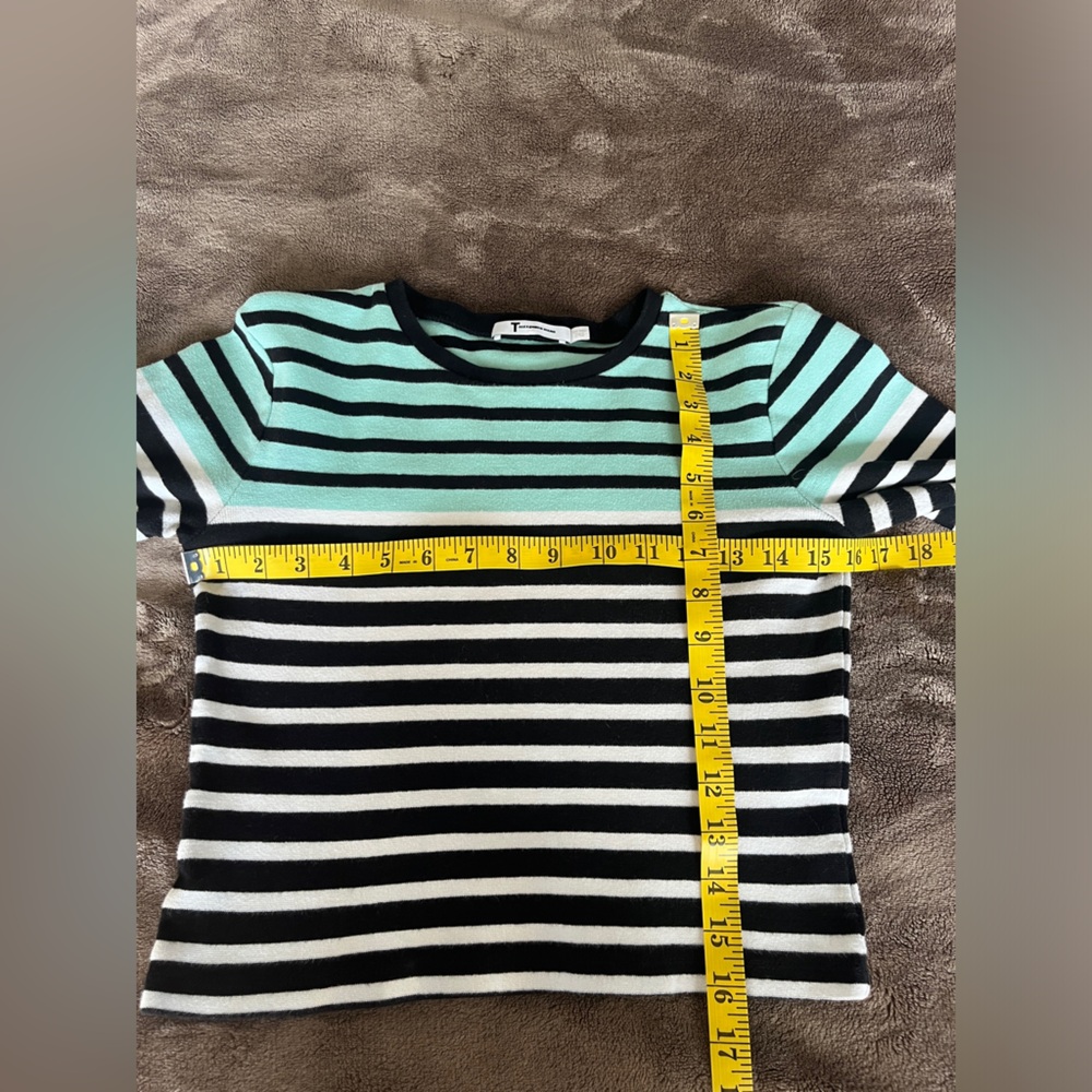 T Alexander Wang striped long sleeve crop top size Small - Picture 12 of 13